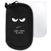 kwmobile Custodia Mouse Wireless Compatibile con Apple Magic Mouse 1/2 - Custodia Neoprene Mouse - Astuccio Porta Mouse PC Gaming Don't touch my mouse