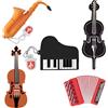 BORLTER CLAMP Chiavetta USB da 16 GB 5 Pezzi con Simpatico Modello di Strumenti Musicali, BorlterClamp Pendrive Memoria Flash Drive Unità Flash, Regalo per Studenti Insegnanti e Bambini