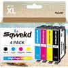 Sqwekd Cartucce d'inchiostro Compatibili per Epson per 603XL per Epson WF 2810 XP 2100 WF 2830 XP 3100 XP 2150 XP 4100 WF 2840 XP 3150 WF 2820 XP 2105 XP 3105 (Nero Ciano Magenta Giallo, 4-Pack)