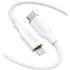 Anker cavo iphone usb c, cavo lightning PowerLine III Flow, certificato MFi, iPhone 13/13 Pro Max/12/11 Pro/X/XS/XR/8 Plus, AirPods Pro(180cm), gel silice, Bianco nuvola