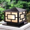 ChaoZan Nero Lampada Da Esterno Vintage Lampione Da Giardino,luce del percorso Antico,impermeabile Lampione Paletto Retrò Per Cortile in Alluminio faro per giardino,220V,E27 lampadina/Non incluso,Max.60W