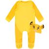 Disney Set di Tutina da Notte e Cappello per Bambino Re Leone Simba Giallo 6-9 Mesi