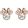 Disney Orecchini Disney in Argento per Bambine con Minnie, Impreziosito da Zirconia (Minnie Oro roso)