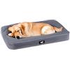 Ferplast Cuccia Ortopedica per Cani Extra Large Materassino per Cani Impermeabile e Antigraffio Cuccia Morbida Polo, 110 x 70 x h 8 CM, GRIGIA