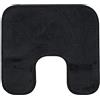 Gözze - Tappetino da Bagno Antiscivolo Premium, Con Incavo per WC, RIO, 100% Microfibra, Ideale per il WC grazie all'Incavo, 100% Microfibra, 50 x 45 cm - Nero