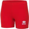 Errea Pantaloni da pallavolo da Donna, Rosso e Bianco, YXS Pantaloncini, XS Unisex-Adulto