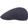 LIPODO Coppola Washed Cotton Uomo - cap Cappello Piatto con Visiera Primavera/Estate - L (57-58 cm) Blu Scuro