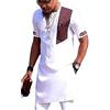 VIVICOLOR Camicia Lunga da Uomo Africana Dashiki, Tradizionali Vestiti Ankara Maschili