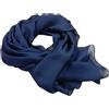 Avantgarde - Stole Eleganti Fluo Raso Seta Beige Fuxia Stola Verde Oro Arancio da Cerimonia, Colore: Blu Navy chiaro