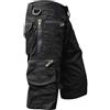 Onsoyours Pantaloni Medio e Lungo Bermuda Cargo Pantaloncini Uomo Shorts Estivi Uomini Lavoro Tasconi con Elastico Pantalone Ragazzo Estive Casual Sportivi Verde XS