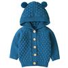 Verve Jelly Bambino Neonato Ragazze Ragazzi Carino Orso Orecchio Maglia Maglione Con Cappuccio Cartoon Cardigan Cappotto Giacca Outwear bianco 6-12 Mesi