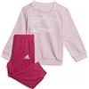 adidas I Lin Ft Jog Tuta, Rosa (roscla), 12 Meses Unisex-Bimbi