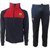 BrolloGroup Tuta Completa FCB Barcellona Adulto Abbigliamento Calcio Barca PS 24322 (M, Navy)