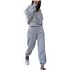 Kobilee Completi Fitness Donna Palestra Felpa con Cappuccio e Pantalone Due Pezzi Completa Invernale Tuta Felpata Cotone Jogging Curvy Tracksuit Leggero Elegante Tuta Sportiva Tute da Ginnastica