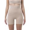 FarmaCell 602 (Bianco, XL) Pantaloncino Contenitivo Modellante Vita Alta, Shorts Push Up Glutei, Pancia Piatta, Made in Italy