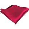 TigerTie tessuto Designer fazzoletto di seta raso - rosso-traffico monocromatico Uni - Pochette 30 x 30 cm