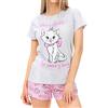Disney Pigiama Aristogatti | Pigiami Estivi Donna Aristocats | Pyjama Cotone Minou Grigio Small