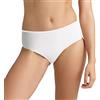 Intimitaly - Slip Donna Cotone Pacco da 6 Mutande Donna Elastico Comfort Nere o Bianche Anti Irritazioni sulla Pelle (4/M, Bianco)