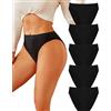 FINETOO Slip Donna Senza Cuciture, Mutande Donna Senza Cuciture, Invisibili, Comodi, Copertura Completa, Sexy, Porosità,Taglie m-3xl
