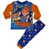 Blippi Pigiama con licenza ufficiale dinosauro, 18 m - 5 anni, Blu/arancione., 3-4 Anni