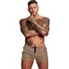 Viodia Costume Da Bagno Uomo Con Fodera A Compressione – Pantaloncini Asciugatura Rapida, Tasche Con Cerniera, Blu Scuro S
