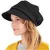 CHARM Coppola Newsboy Berretto da Donna - Inverno Bio-Cotone Cappello de Uomo Grigio
