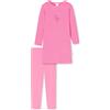 Schiesser Lungo Set di Pigiama, Colore: Rosa, 140 cm Bambine e Ragazze