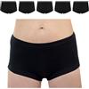 SES Mutande da Donna in 100% Cotone, Nero, 46