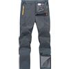 CARWORNIC - Pantaloni da sci da escursionismo da uomo, foderati in pile morbido, impermeabili, per neve, snowboard, con cerniera alla caviglia, Grigio, 32W x 30L