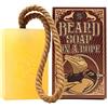 HEY JOE! - Beard Soap on Rope | Sapone per Barba in Pastiglia con Fragranza di Limone e Timino - Barra di sapone 150 ml