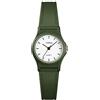 FeiWen Minimalismo Orologio da Polso da Ragazzo e Donna 50M Impermeabili Plastica Cassa e Gomma Banda Fashion Casual Analogico Quarzo Sport Orologi (Verde)