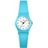 FeiWen Minimalismo Orologio da Polso da Ragazzo e Donna 50M Impermeabili Plastica Cassa e Gomma Banda Fashion Casual Analogico Quarzo Sport Orologi (Blu)