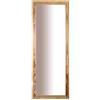 MO.WA Specchio da parete lungo moderno in legno, made in Italy, specchio da parete rustico cm. 57x147, specchiera da muro, o da ingresso, camera da letto