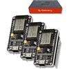 AZDelivery 3 x NodeMCU Amica V2 ESP8266 ESP-12F, Modulo Wifi IoT con CP2102, Development Board Wifi compatibile con Arduino incluso un E-Book!