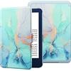 HGWALP Custodia per New Amazon Kindle 6(11th Generazione, 2024/2021 Release), Folio ultra sottile in pelle PU con auto sleep e wake, custodia protettiva per Kindle 2024 6 pollice-Marble Blue