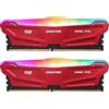 Gigastone 【RGB DDR4 RAM】GIGSASTONE Game PRO 32GB kit(2x16GB) DDR4-3200MHz PC4-25600 CL 16-20-20-40 Intel XMP 2.0 AMD Ryzen 1.35V UDIMM 288pin Unbuffered Non ECC Ideale Desktop alta prestazione Memoria-Rosso