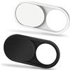 CloudValley Copri Webcam, 0.6mm Ultra-Sottile Metallo, Copri Telecamera per Portatile, MacBook PRO, MacBook Air, PC, Tablet, Mac, iPad, Webcam Cover, Nero & Bianco