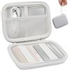 Aenllosi Borsa Case Custodia per Samsung T7/T7 Shield/T7 Touch/T9 SSD Esterno Portatile Hard Disk Esterno (Bianco)