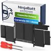 NinjaBatt Batteria A1582 A1502 per Apple MacBook Pro Retina 13A1493 [2013 2014 2015 Anni] - Alta Capacità [71,8Wh/11,34V]