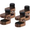 MMOBIEL Strumento per riparazione di schermi LCD con chiusura a morsa adesiva dispositivo di serraggio a clip metalliche regolabile set da 4 pezzi per smartphone, computer, laptop, tablet - Bronzo