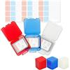 Kiorafoto 24 custodie per schede SD in plastica trasparente multicolore, per 24 schede SD, SDXC, SDHC, trasparenti, per riporre gioielli, con etichette