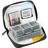 KIWI FOTOS KIWIFOTOS 28 Slot Zip Memory Card Custodia per 24 x schede SD/SDHC/SDHC + 4 x CF (Compact Flash)/XQD Cards, Custodia porta schede SD - Grigio