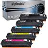 alphaink 5 Toner Compatibili con HP 201A 201X CF400A CF400X CF401X CF402X CF403X per HP Color LaserJet Pro MFP M277dw M252dw M277N M277 M252 M252n M274n M274dw (2 Nero,1 Ciano, 1 Giallo, 1 Magenta)