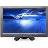 Vetrine inrete Vetrineinrete® Monitor 10'' pollici LCD HD portatile HDMI VGA USB BNC per videosorveglianza telecamera auto 2 canali video 720p con telecomando casse incorporate M79