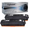 alphaink 2 Toner Compatibili con HP 201A 201X CF400A CF400X per HP Color LaserJet Pro MFP M277dw M252dw MFP M277N M277 M252 M252n M274n M274dw Compatibile (2 Nero)