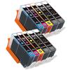 Karl Aiken Eur - Cartucce d'inchiostro compatibili HP364 364XL con chip per HP Photosmart 5320, 5370, 5373, 5388, 5393, 6350, 6383, 7380, 7510, 7520, B8550, B8553, B8558