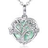 EUDORA Harmony Ball Collana Chiama Angeli Gravidanza Ciondolo Per Donne incinte, Collana Cuore Albero della vita ciondolo con musicale Sfera per Futura Madre Regalo Gioielleria