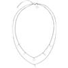 Purelei Luna necklace (argento) - Collana donna in resistente acciaio inossidabile - Collanina donna con ciondolo - lunghezza 40-45 cm - Collana per un look personalizzato - impermeabile
