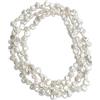 Secret & You Collana di perle d'acqua dolce coltivate Keshi Baroque lunga 120 cm Perle Keshi barocche perle da 7-9 a 10-11 mm Annodate ogni 4 perle