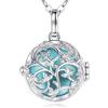 EUDORA Harmony Ball - Collana con ciondolo chiama angeli per donne, sfera della gravidanza Messico, ciondolo albero della vita, collane con campana musicale, gioielli regalo per madre e bambine, 114,3